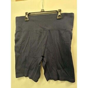 DSG Women's High Rise Bike Shorts XXL Navy Seamless 7" Inseam Athletic NWT